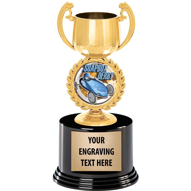 8" CHAPLET CUP GLD W/RND BS