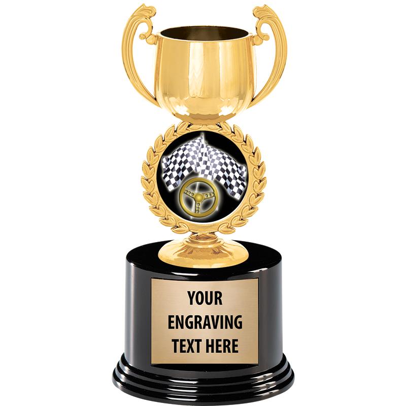 8" CHAPLET CUP GLD W/RND BS