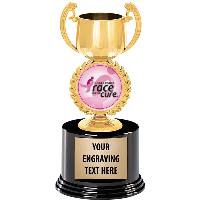 8" CHAPLET CUP GLD W/RND BS