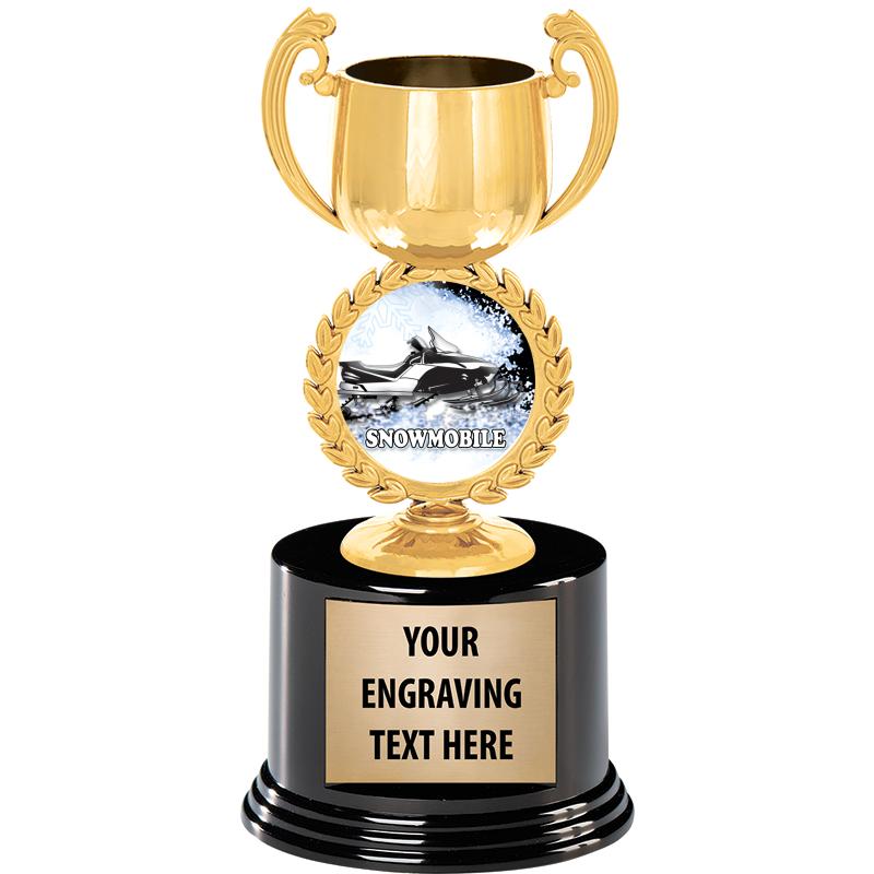 8" CHAPLET CUP GLD W/RND BS