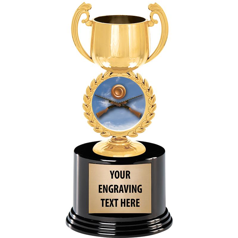 8" CHAPLET CUP GLD W/RND BS