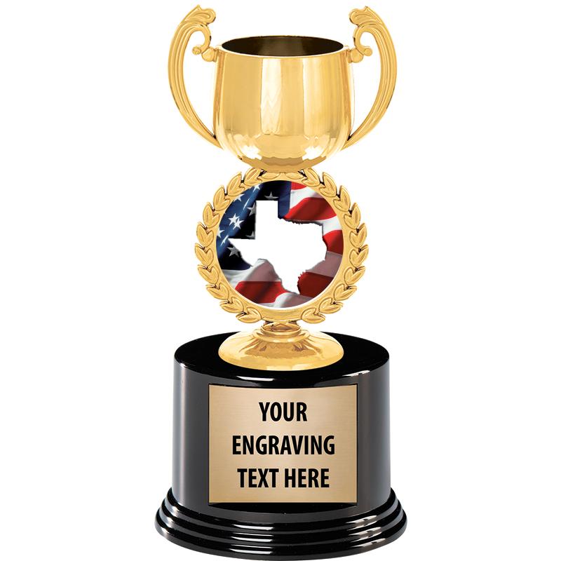 8" CHAPLET CUP GLD W/RND BS