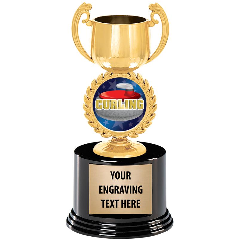 8" CHAPLET CUP GLD W/RND BS