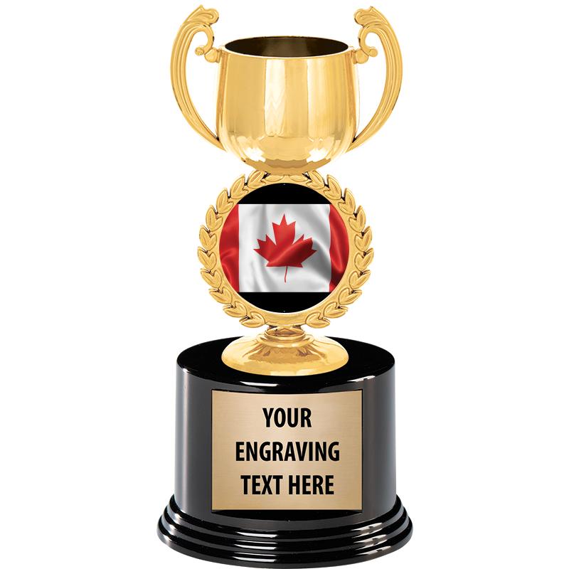 8" CHAPLET CUP GLD W/RND BS