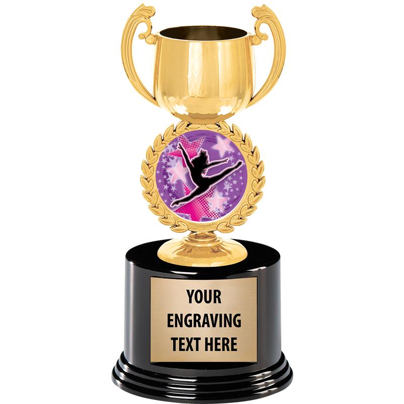 8" CHAPLET CUP GLD W/RND BS