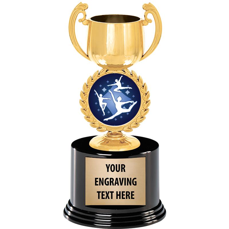 8" CHAPLET CUP GLD W/RND BS