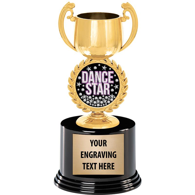 8" CHAPLET CUP GLD W/RND BS