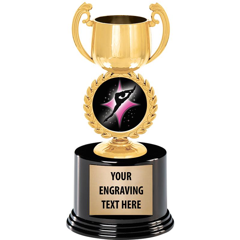 8" CHAPLET CUP GLD W/RND BS