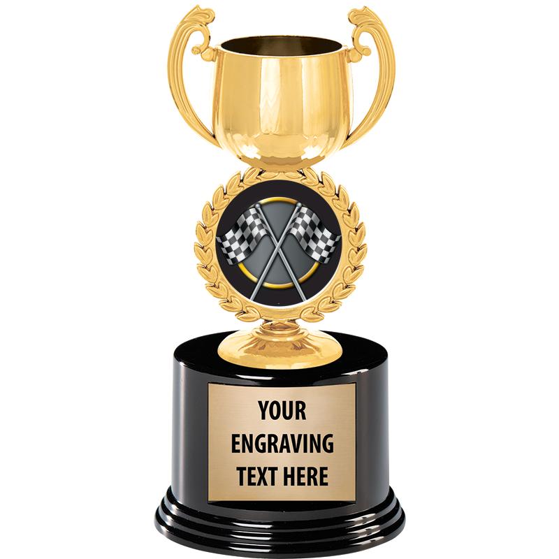 8" CHAPLET CUP GLD W/RND BS