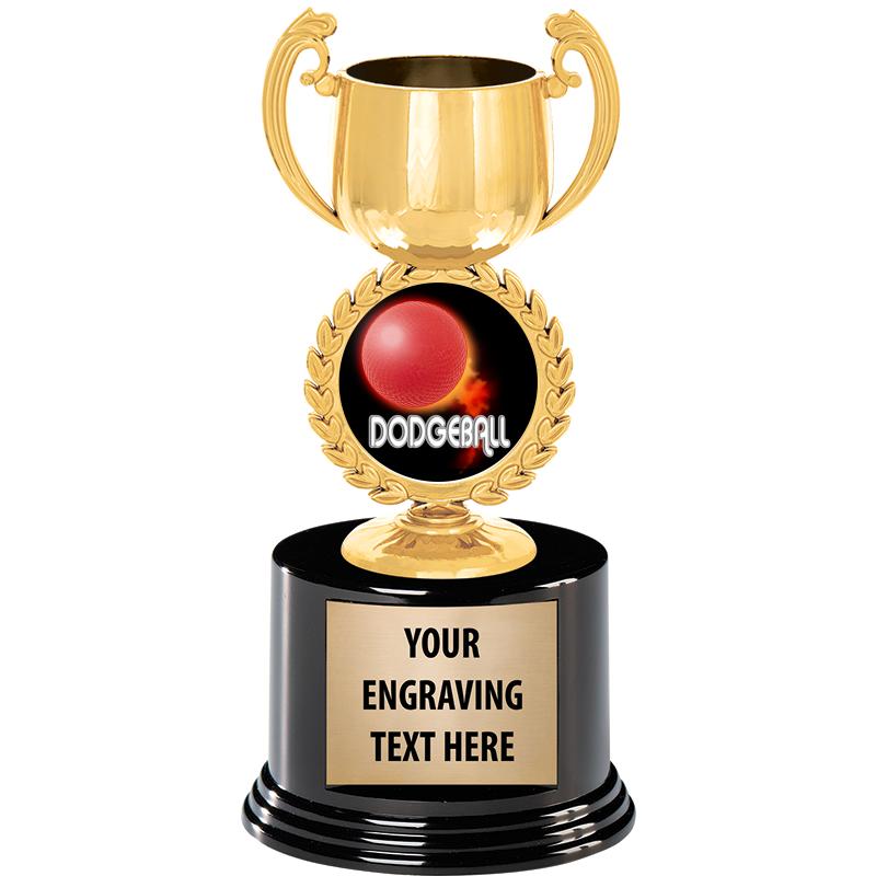 8" CHAPLET CUP GLD W/RND BS