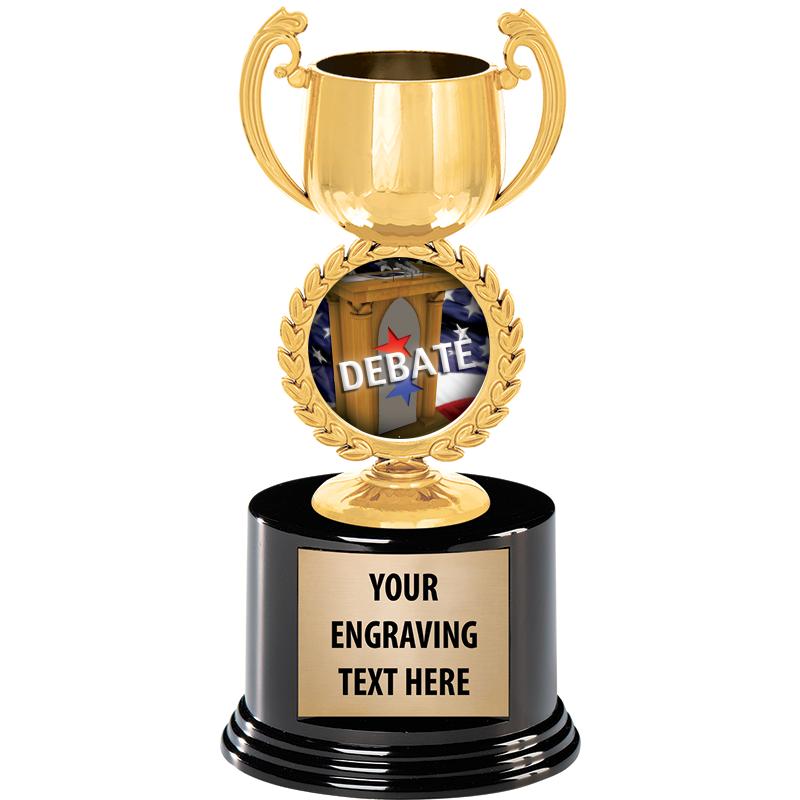 8" CHAPLET CUP GLD W/RND BS