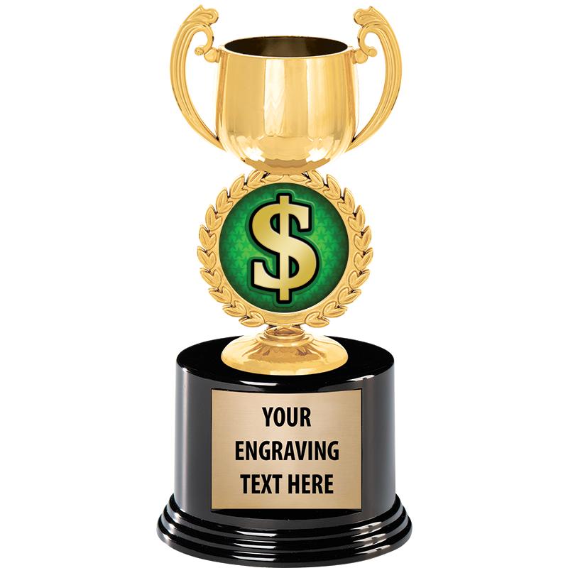 8" CHAPLET CUP GLD W/RND BS