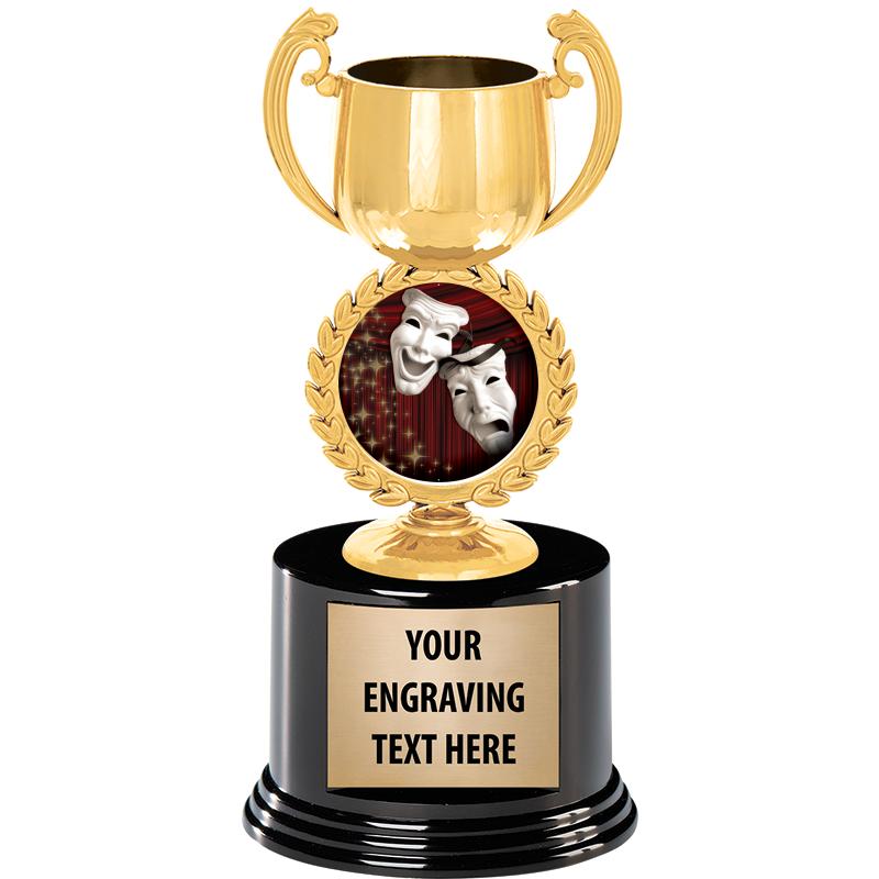 8" CHAPLET CUP GLD W/RND BS