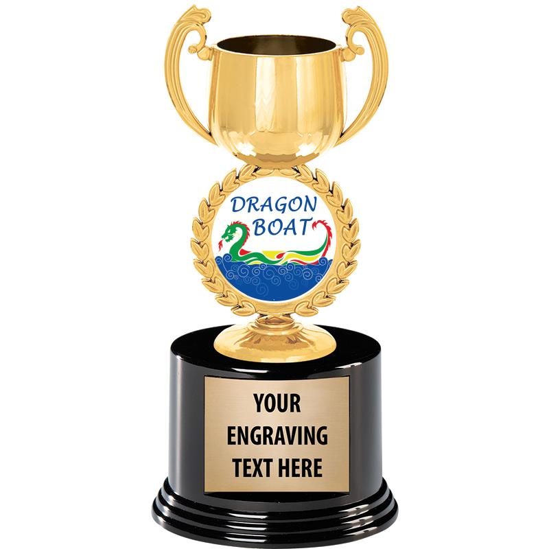 8" CHAPLET CUP GLD W/RND BS