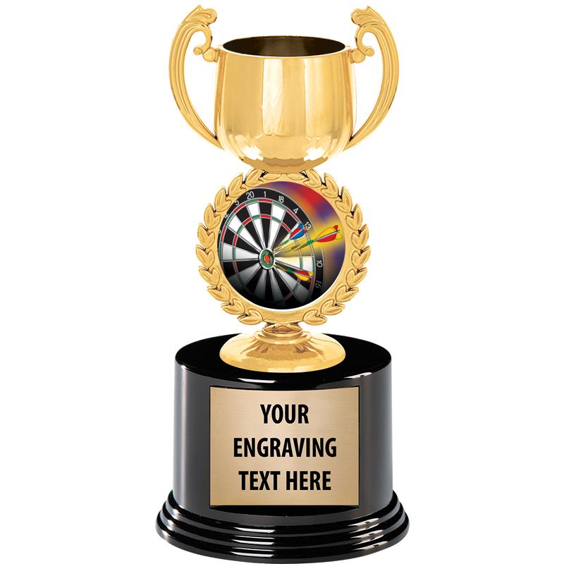 8" CHAPLET CUP GLD W/RND BS