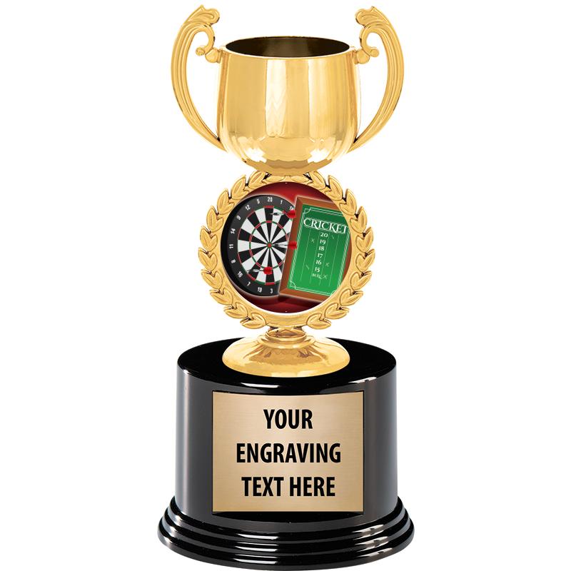 8" CHAPLET CUP GLD W/RND BS