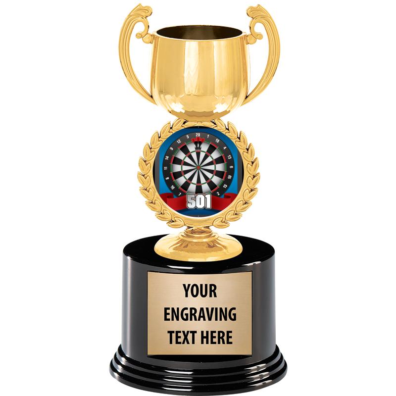 8" CHAPLET CUP GLD W/RND BS