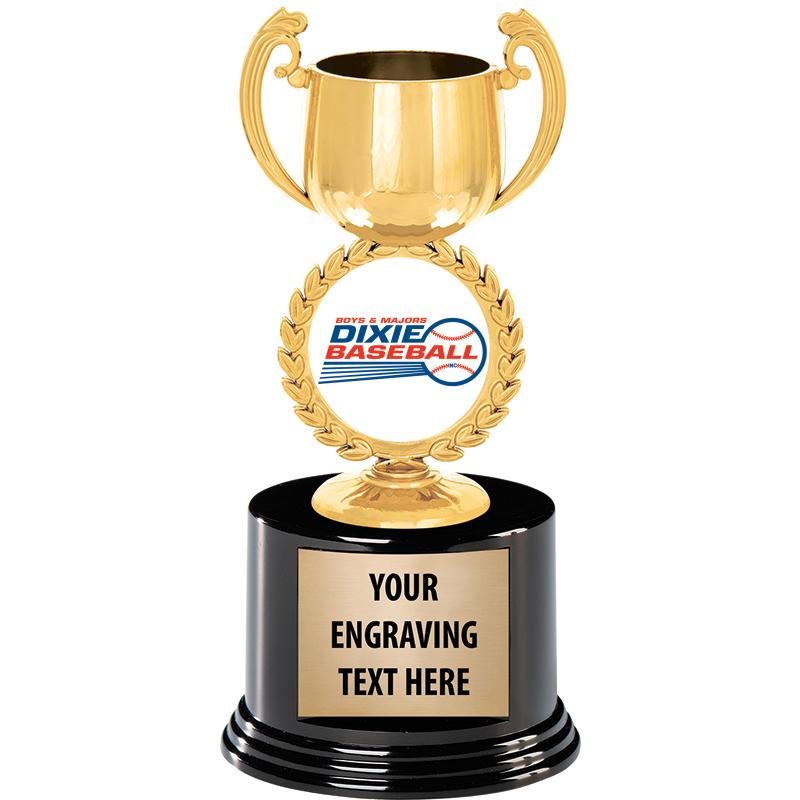 8" CHAPLET CUP GLD W/RND BS