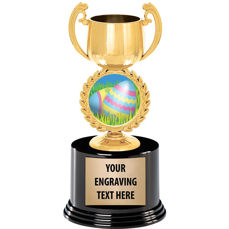 8" CHAPLET CUP GLD W/RND BS