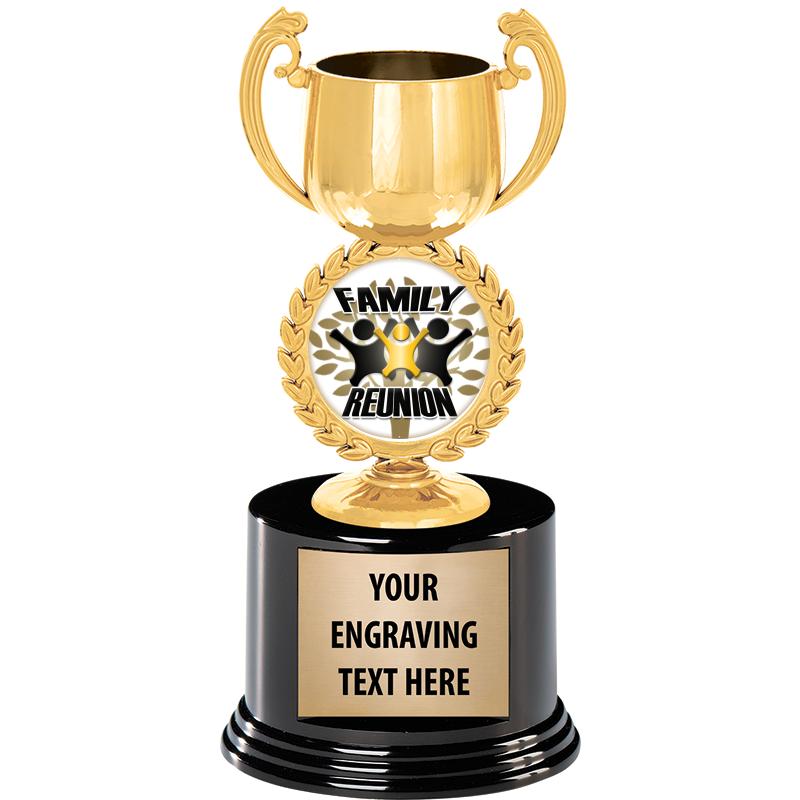 8" CHAPLET CUP GLD W/RND BS