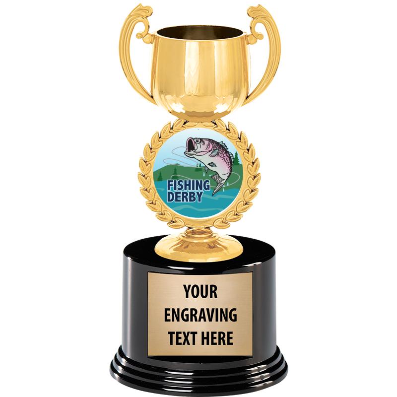 8" CHAPLET CUP GLD W/RND BS