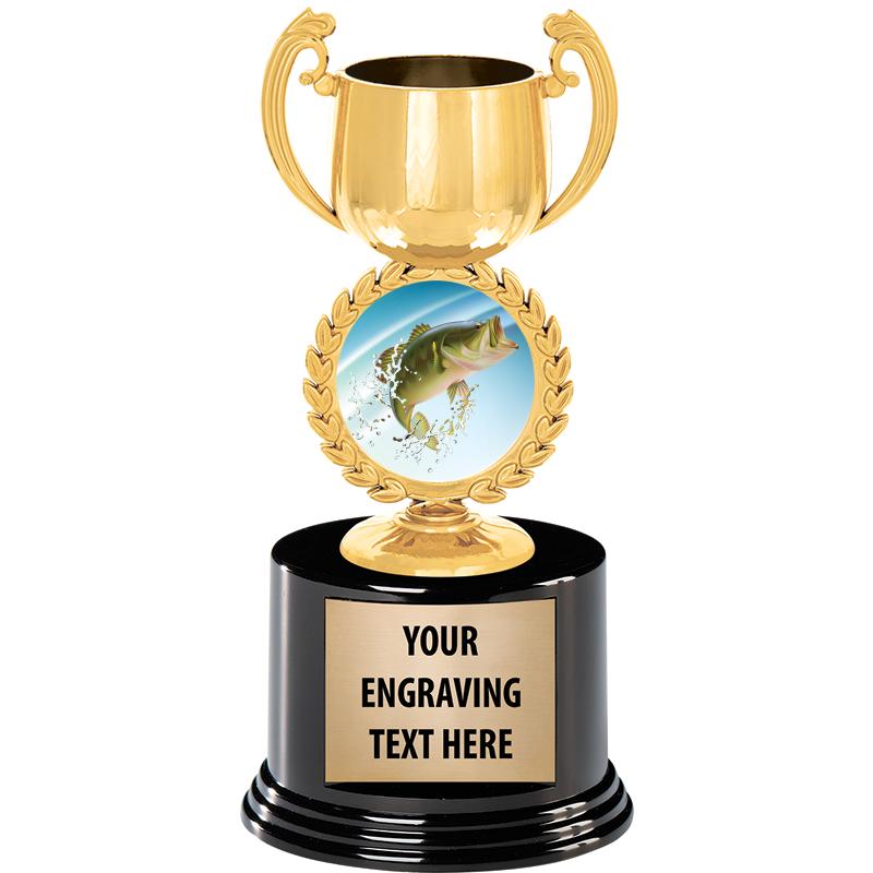 8" CHAPLET CUP GLD W/RND BS