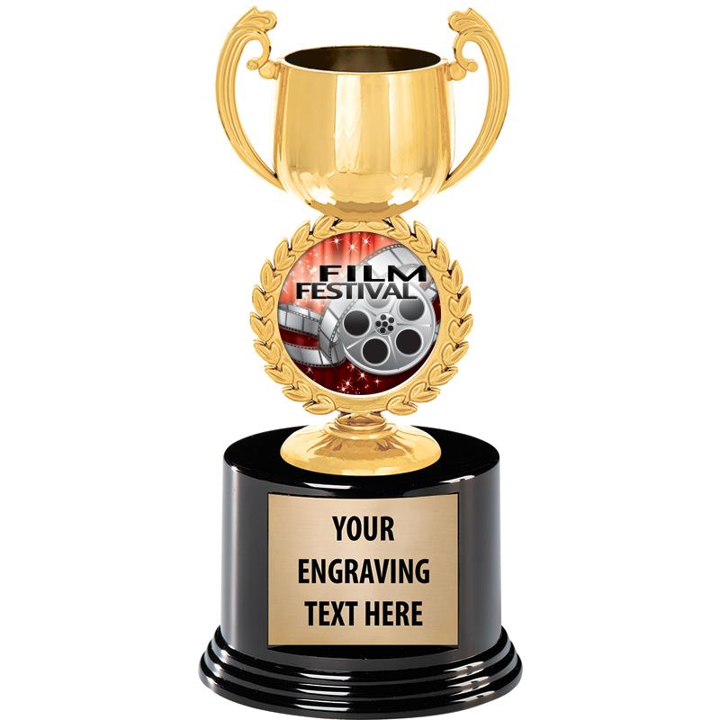 8" CHAPLET CUP GLD W/RND BS