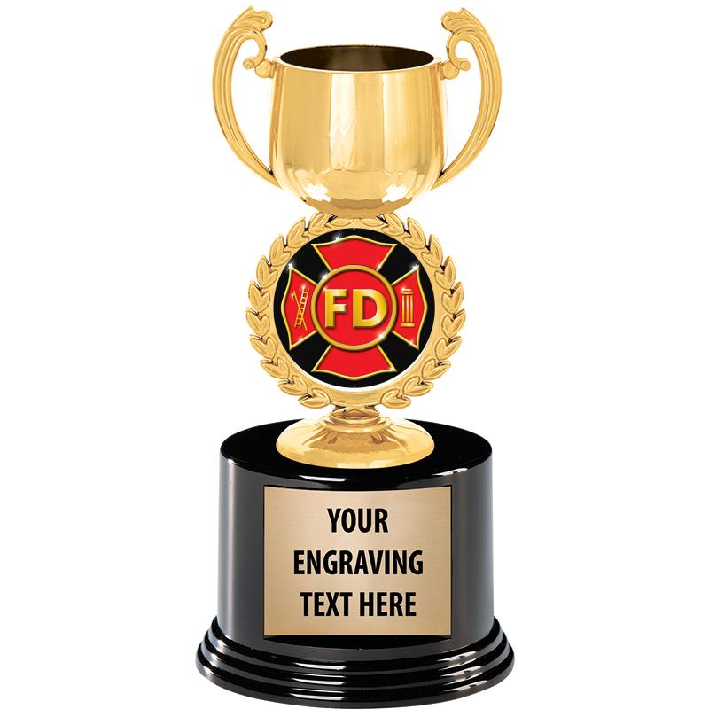 8" CHAPLET CUP GLD W/RND BS