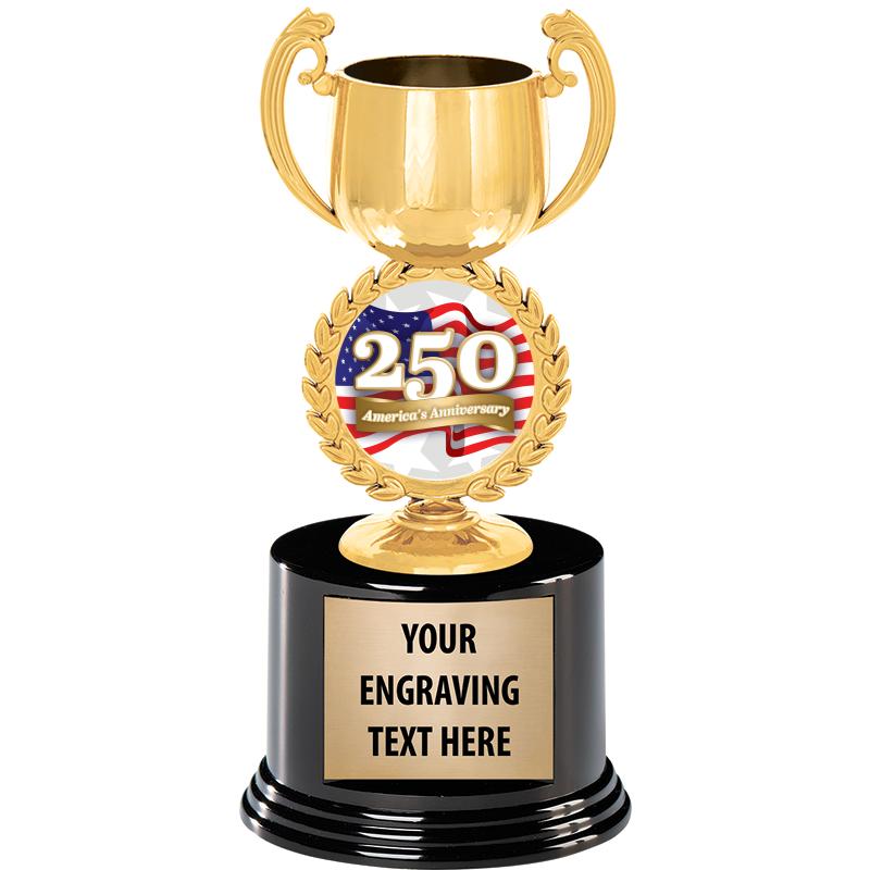 8" CHAPLET CUP GLD W/RND BS