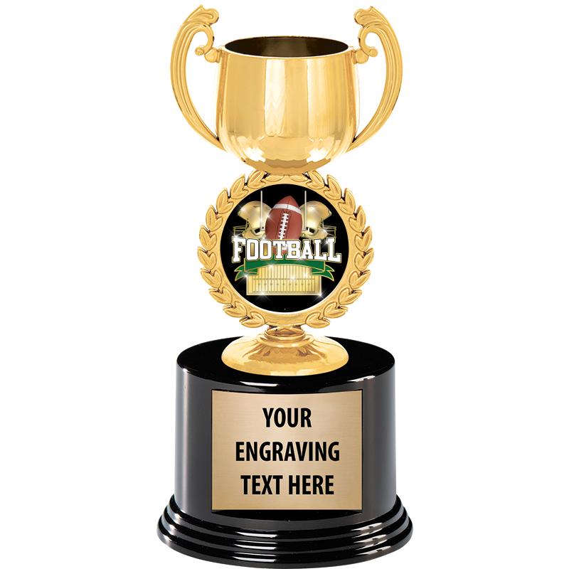 8" CHAPLET CUP GLD W/RND BS