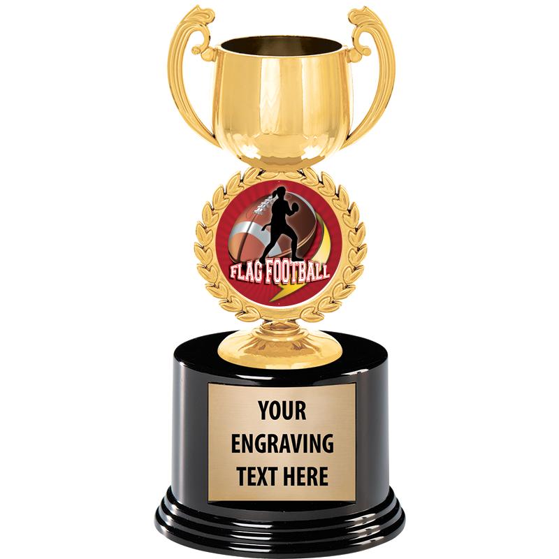 8" CHAPLET CUP GLD W/RND BS