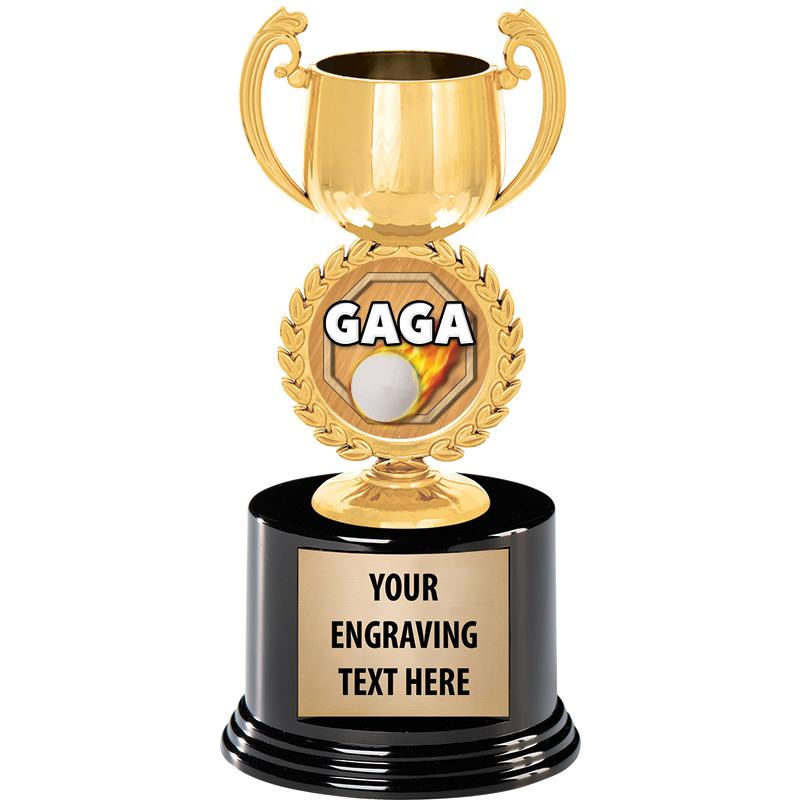 8" CHAPLET CUP GLD W/RND BS