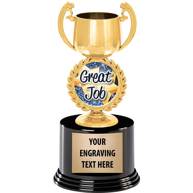 8" CHAPLET CUP GLD W/RND BS