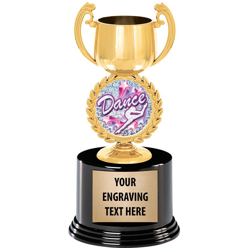 8" CHAPLET CUP GLD W/RND BS