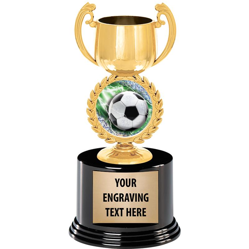 8" CHAPLET CUP GLD W/RND BS