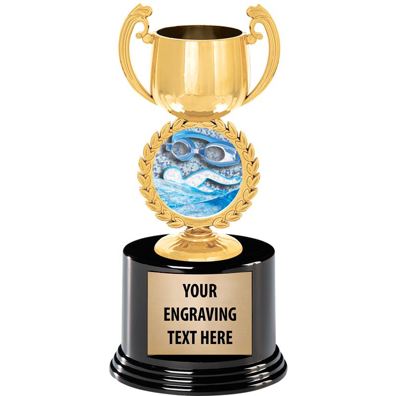 8" CHAPLET CUP GLD W/RND BS