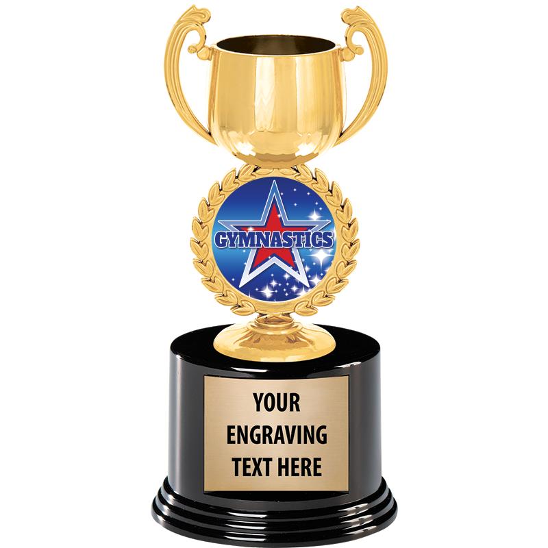 8" CHAPLET CUP GLD W/RND BS