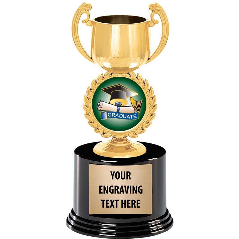 8" CHAPLET CUP GLD W/RND BS