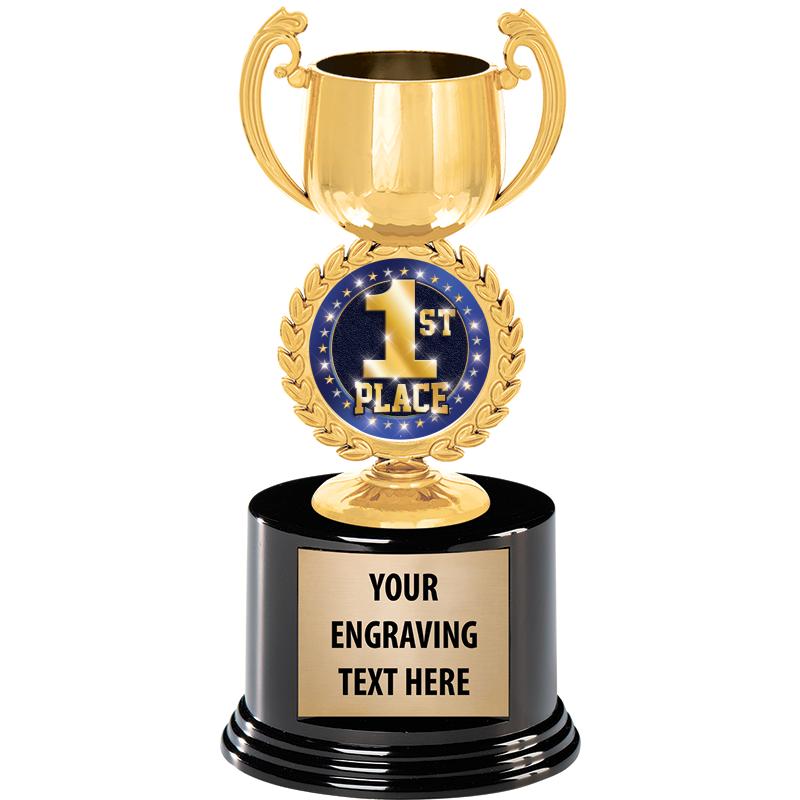 8" CHAPLET CUP GLD W/RND BS