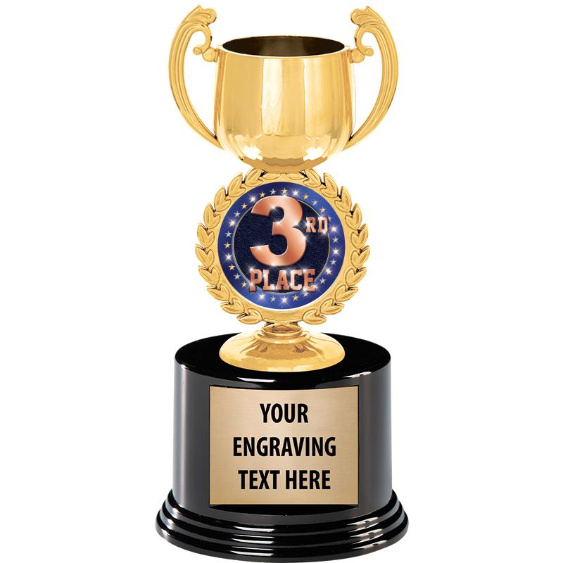 8" CHAPLET CUP GLD W/RND BS