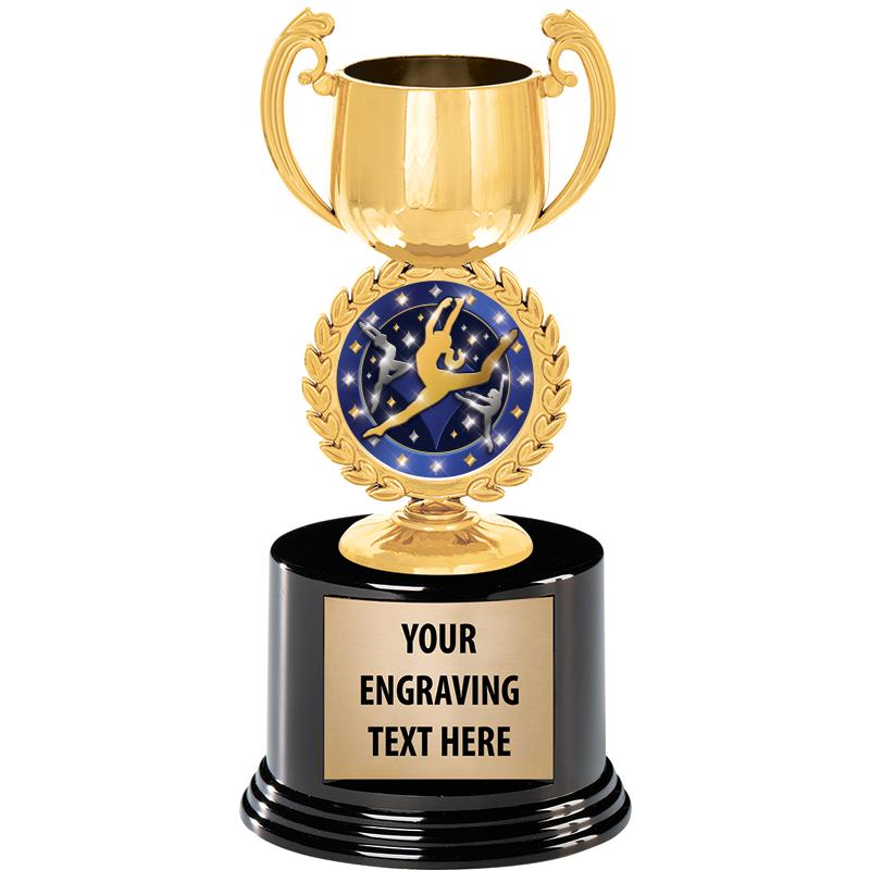 8" CHAPLET CUP GLD W/RND BS