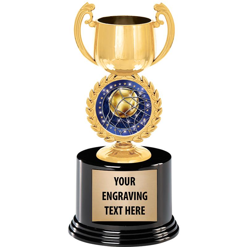 8" CHAPLET CUP GLD W/RND BS