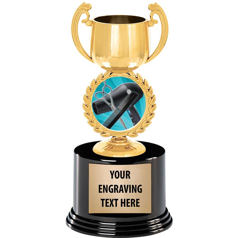 8" CHAPLET CUP GLD W/RND BS