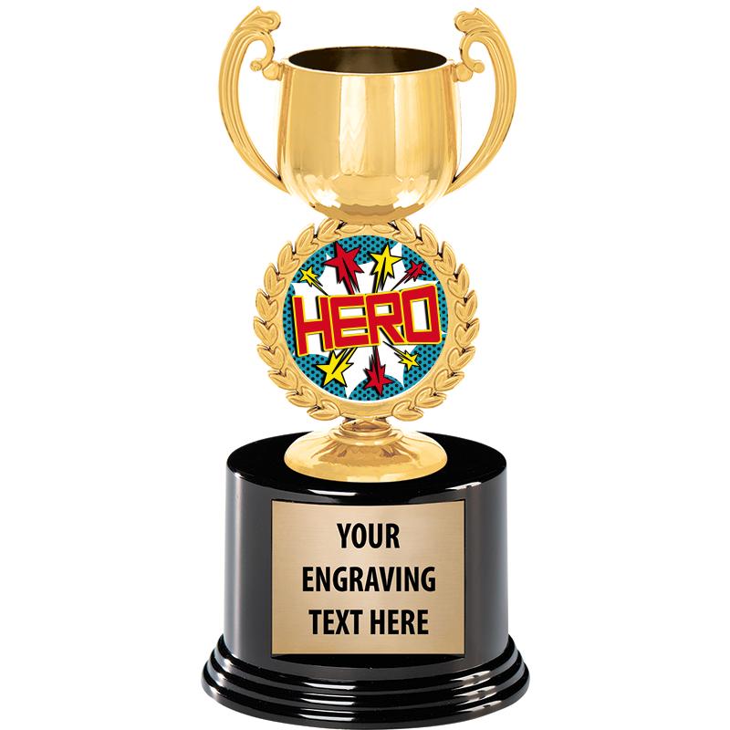 8" CHAPLET CUP GLD W/RND BS