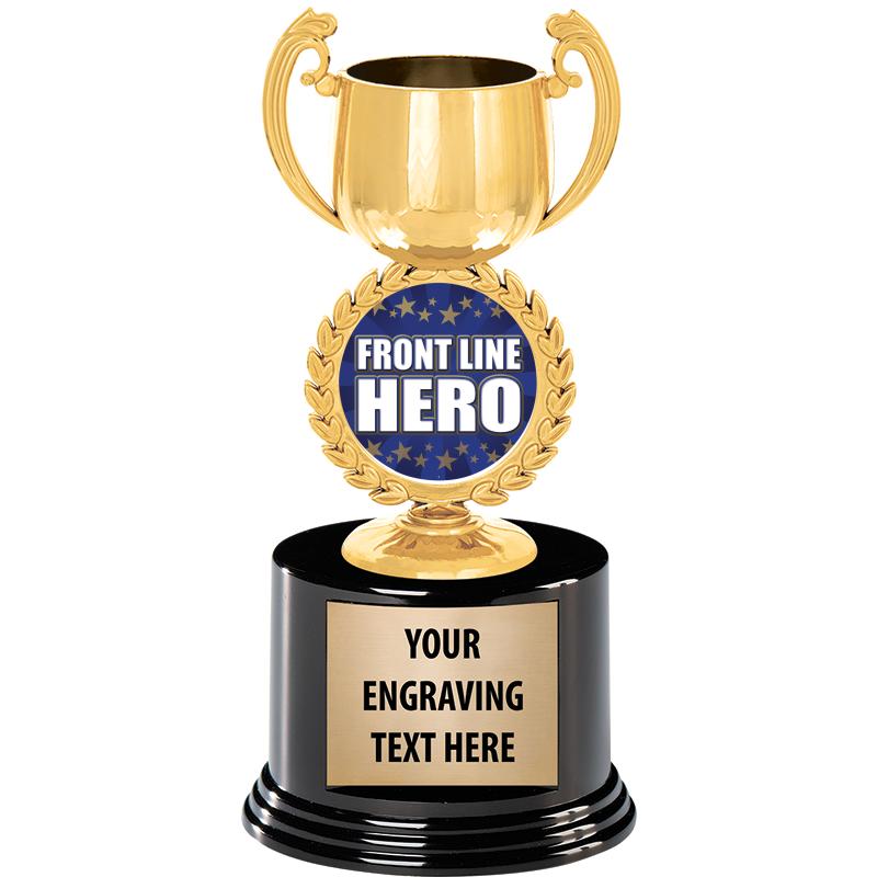 8" CHAPLET CUP GLD W/RND BS