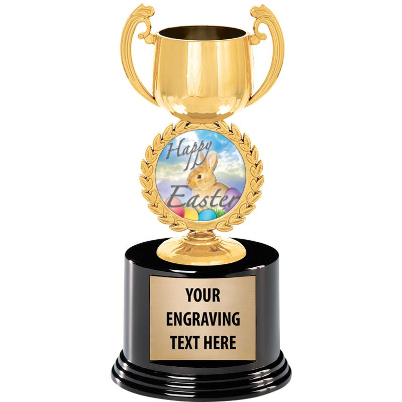 8" CHAPLET CUP GLD W/RND BS