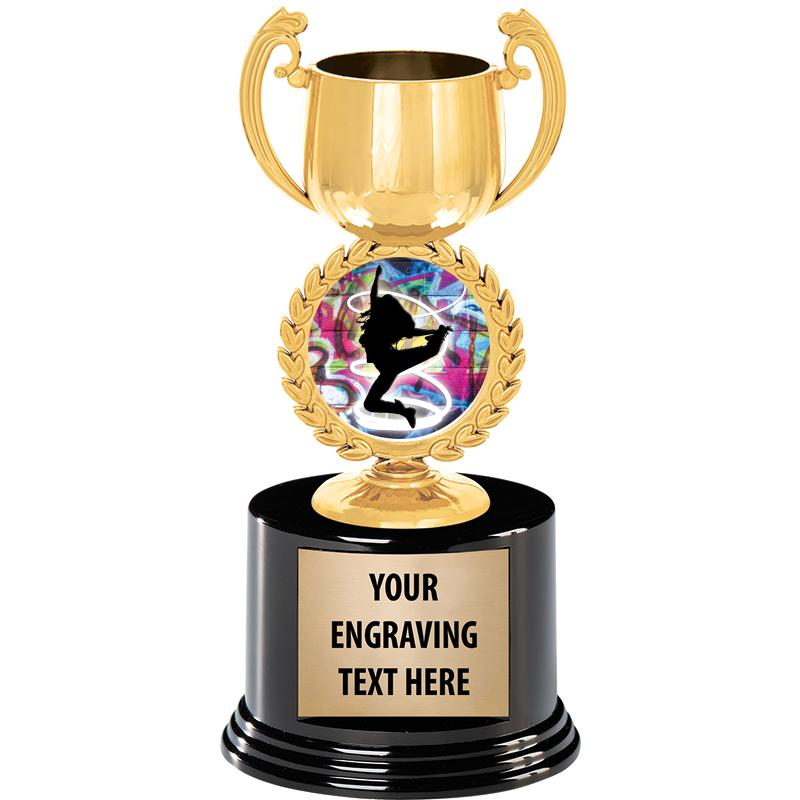 8" CHAPLET CUP GLD W/RND BS