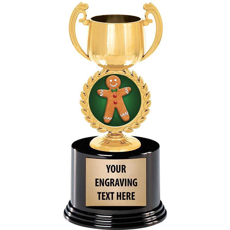 8" CHAPLET CUP GLD W/RND BS