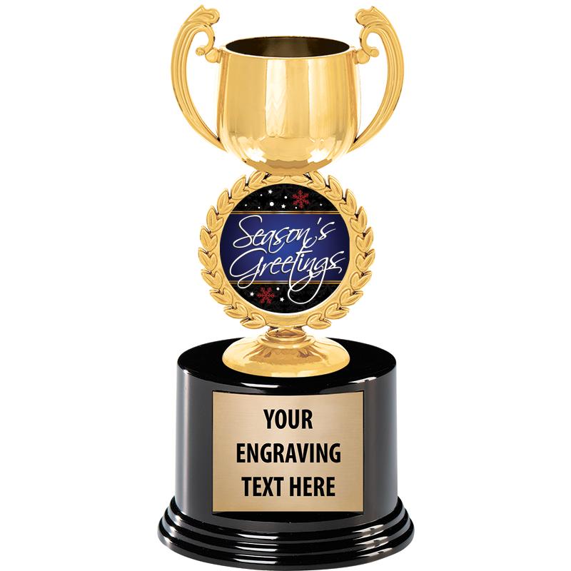 8" CHAPLET CUP GLD W/RND BS