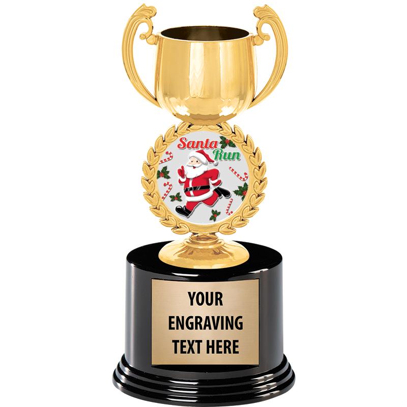 8" CHAPLET CUP GLD W/RND BS